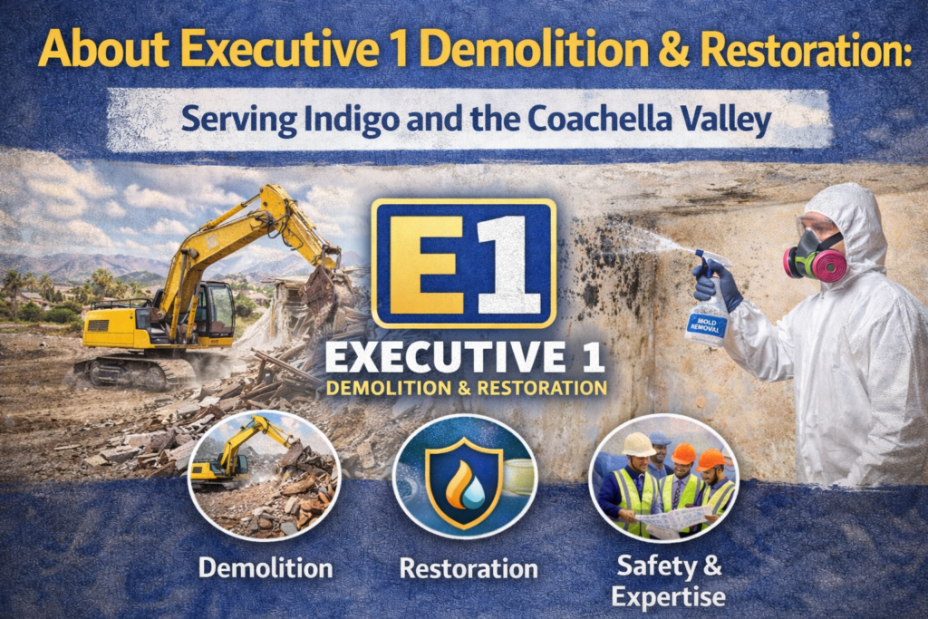 About Executive 1 Demolition & Restoration: Serving Indigo and the Coachella Valley